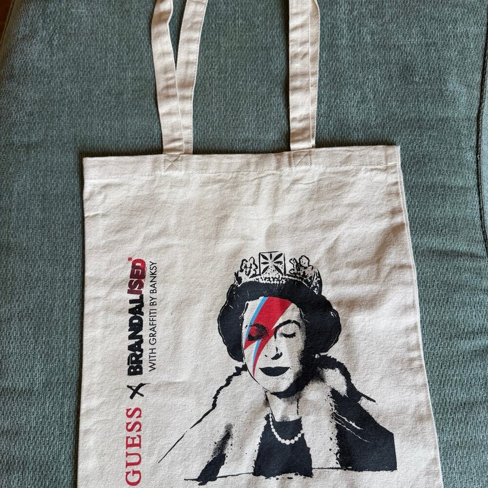 GUESS X BRANDALISED WITH GRAFFITI BY BANKSY BAG